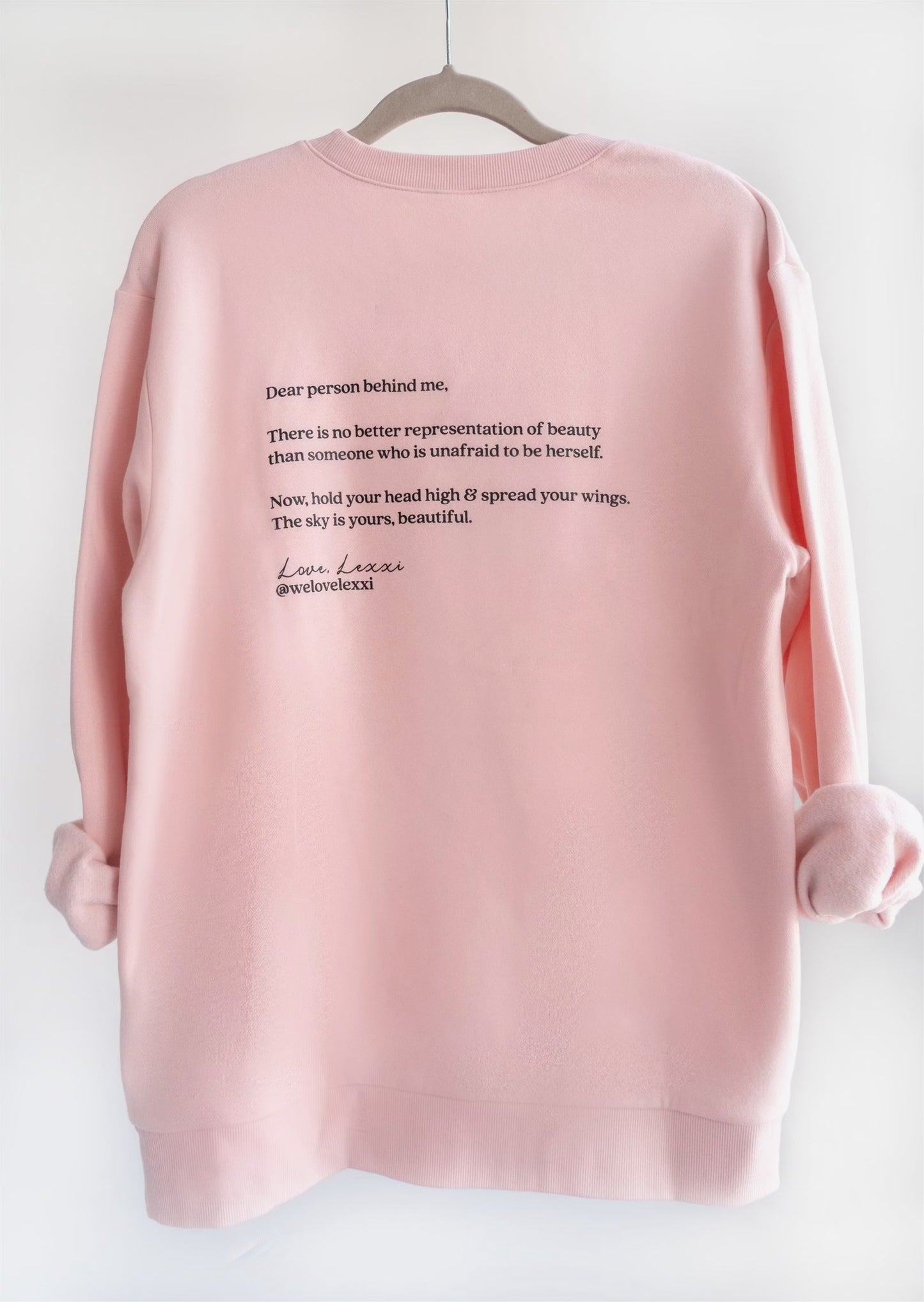 Dear Body Crew Neck w/ Back Letter