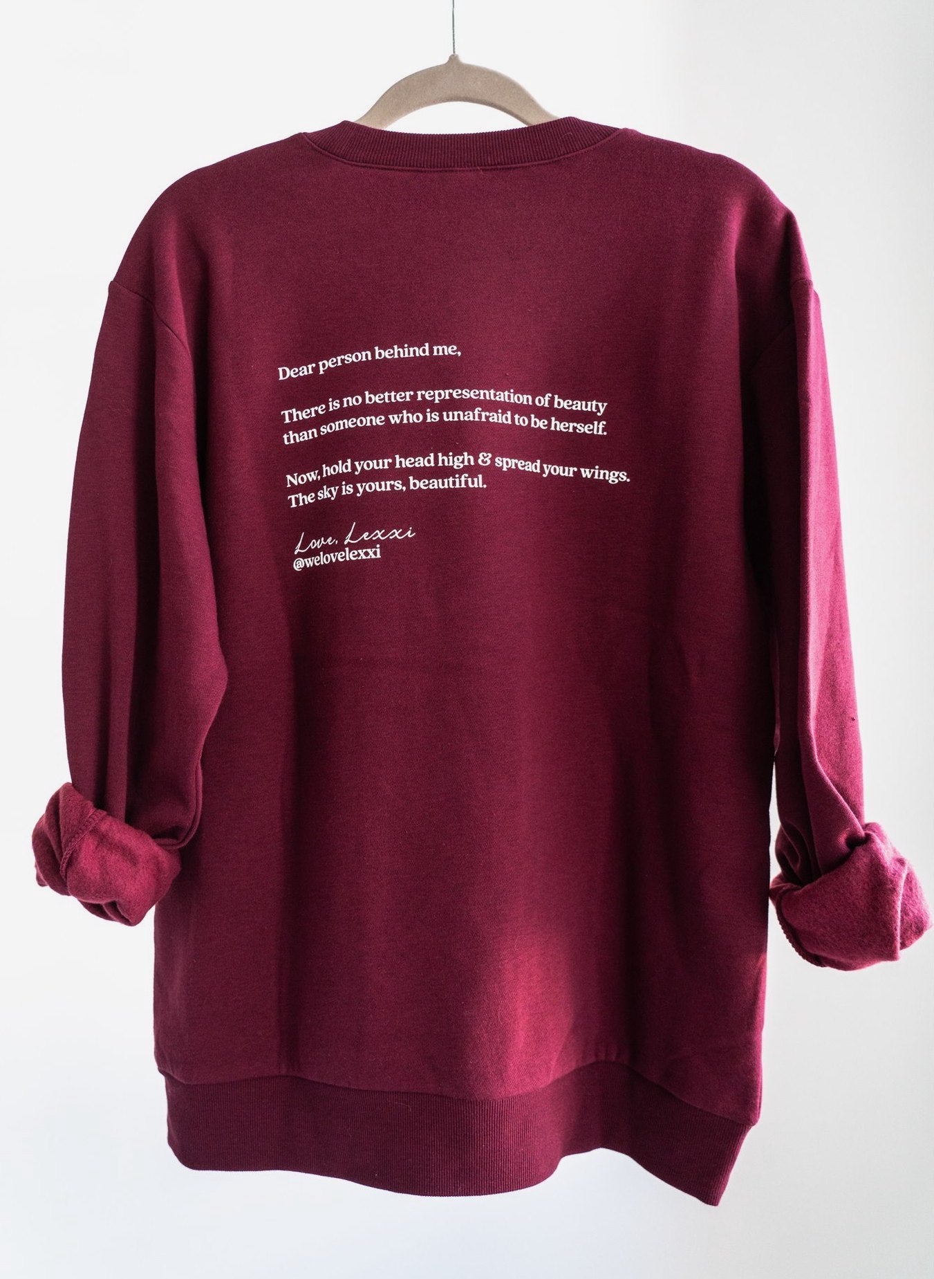 Dear Body Crew Neck w/ Back Letter