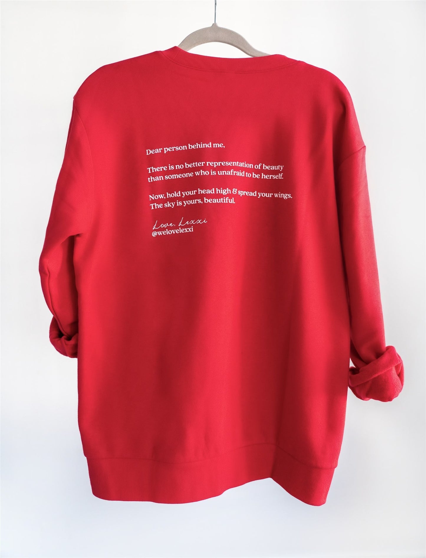 Dear Body Crew Neck w/ Back Letter
